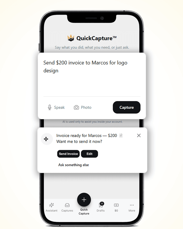Asking a question and getting an instant answer